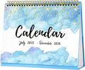 Desk Calendar 2025-2026 Standing Flip Desk Calendar - Compact Planning