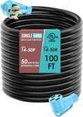 CircleCord 50 Amp 100 ft RV/EV Extension Cord - Heavy Duty