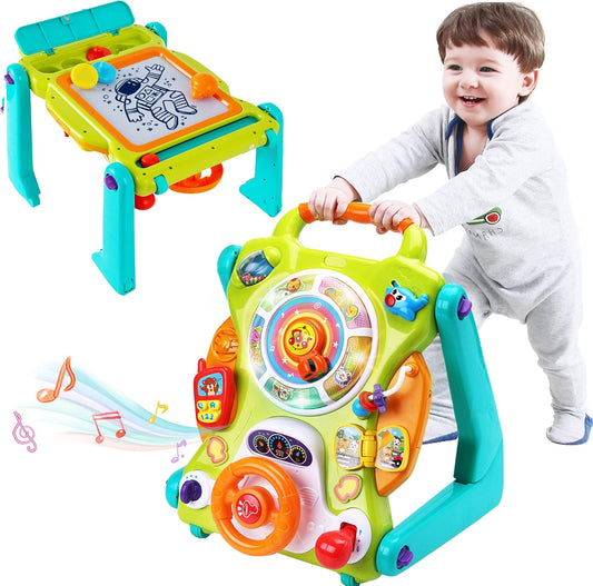 Interactive 3-in-1 Baby Walker - Lights, Music & Learning
