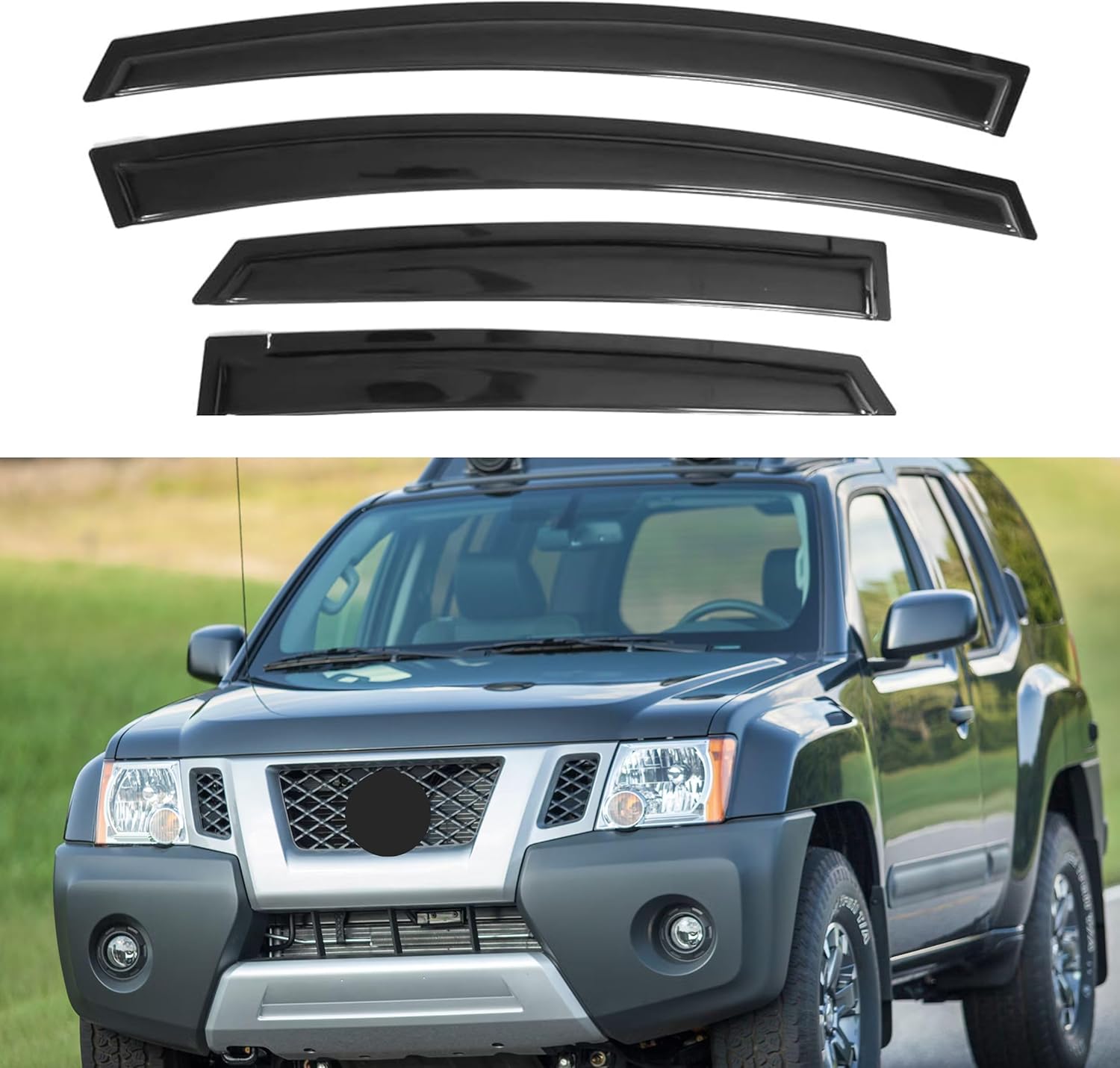 IG Window Visor for Nissan Xterra 2005-2016 - Durable Rain Guard