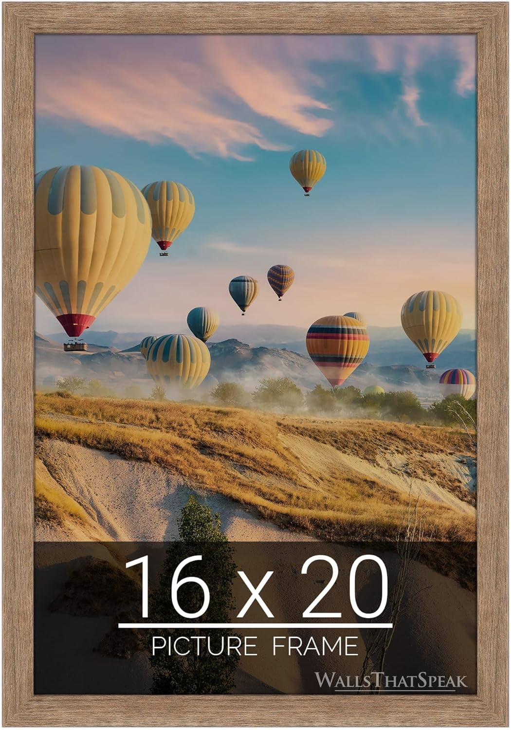 16x20 Brown Barnwood Picture Frame for Puzzles and Photos