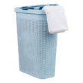 Mind Reader Slim Laundry Hamper with Lid - 40L Slim Wicker Design