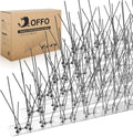 OFFO Bird Spikes Pre-Assembled for Pigeons Birds - Durable 24 ft