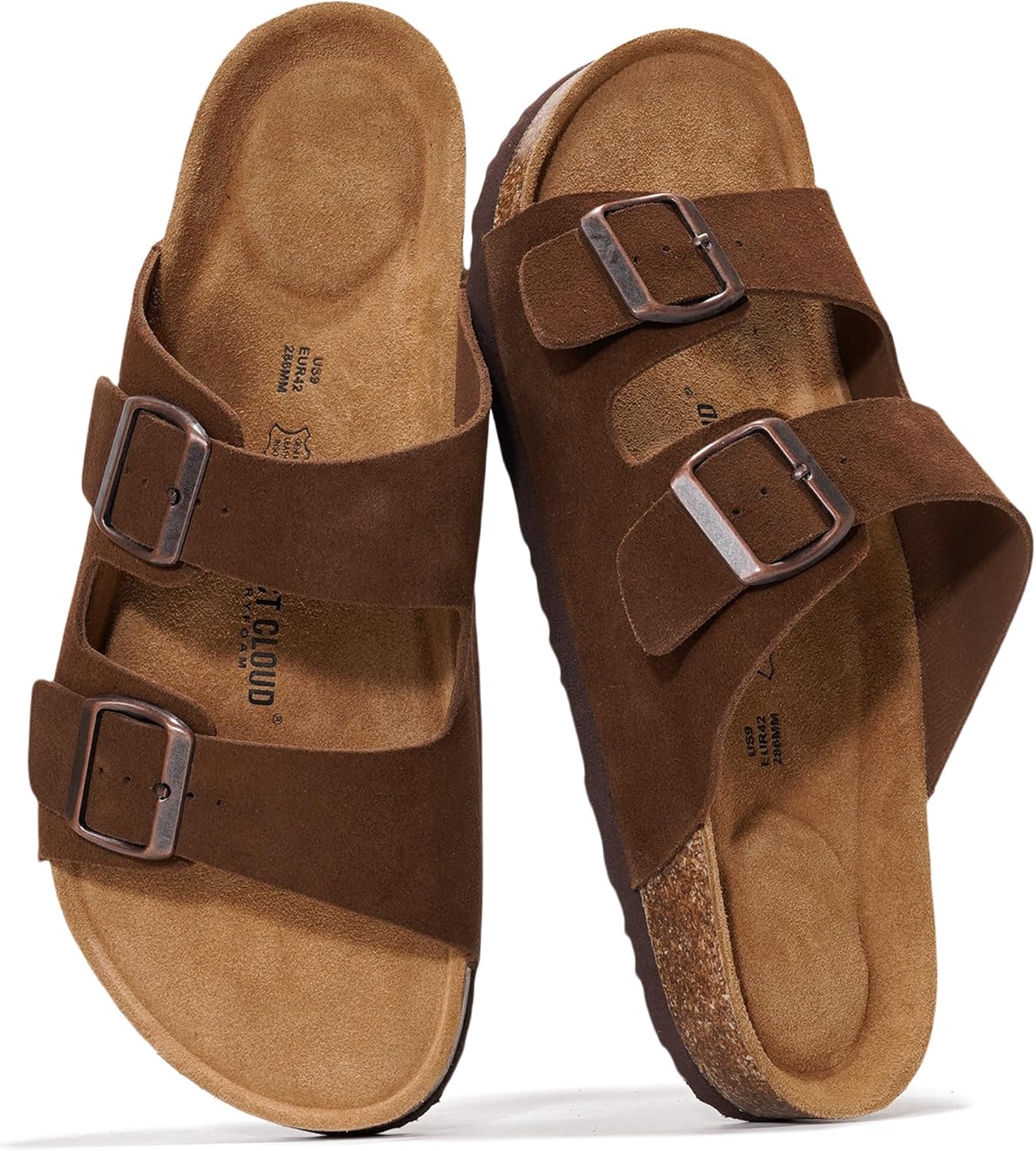 Project Cloud Arizona Genuine Leather Mens Sandals with Comfort