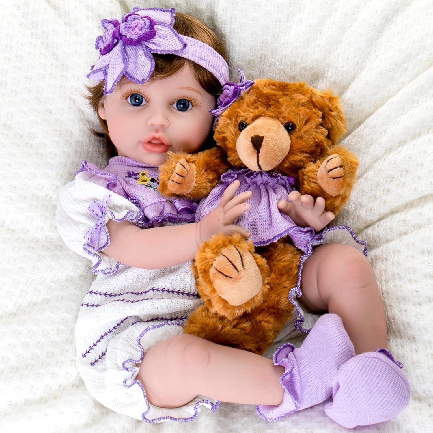 Aori Reborn Baby Dolls - 22 Inch Realistic Lifelike Baby Girl