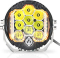 7 Inch Round LED Offroad Light with DRL 90W 8000LM - Durable Bright