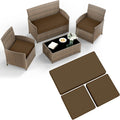 3 Pack Patio Loveseat Cushion Replacement Covers - Waterproof Fit