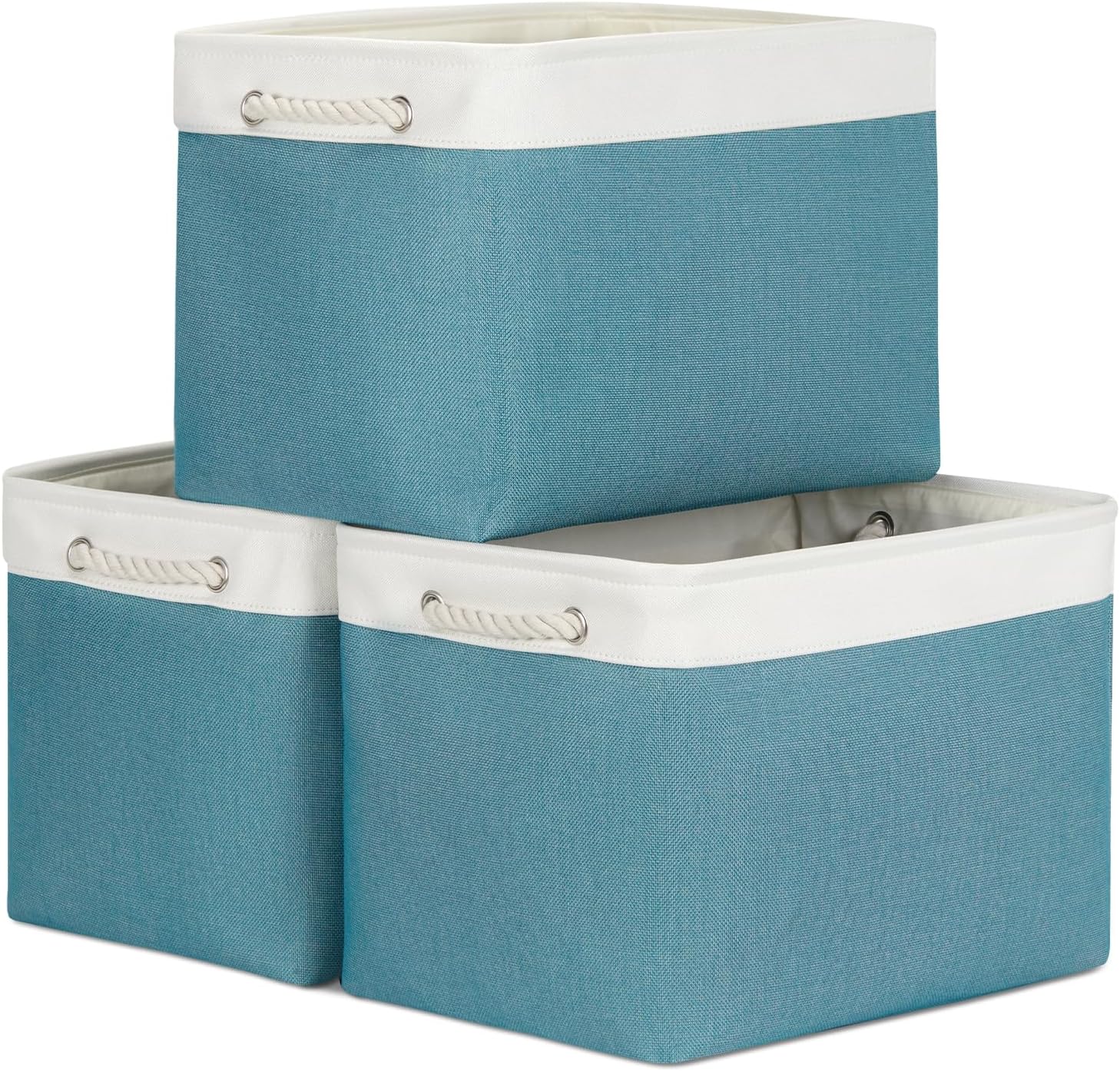 Large Storage Baskets for Shelves - 3 Pack Organizing Bins