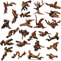 Small Driftwood Branches 24 Pack 3in-5in - Natural Aquarium Decor