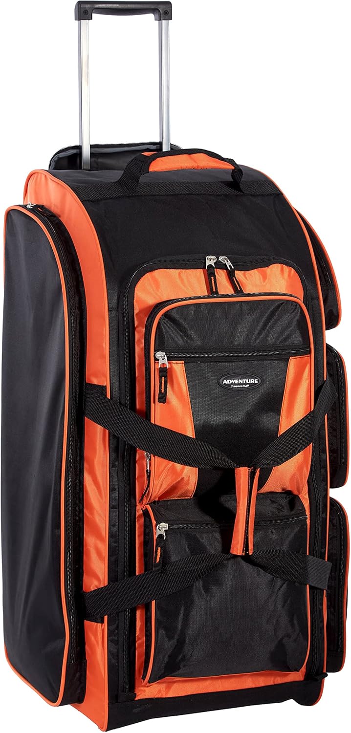 Travelers Club Xpedition 30 Inch Multi-Pocket Rolling Duffel Bag