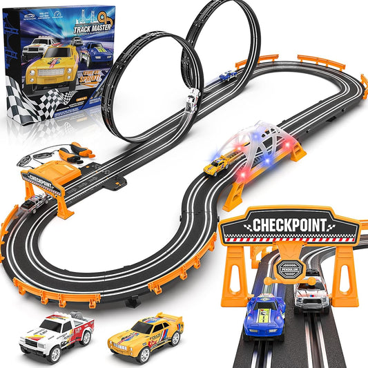 Slot Car Race Track Sets for Boys with High-Speed Cars Fun