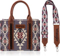 Wrangler Purse Aztec Tote Bag for Women - Western Top-handle Hobo