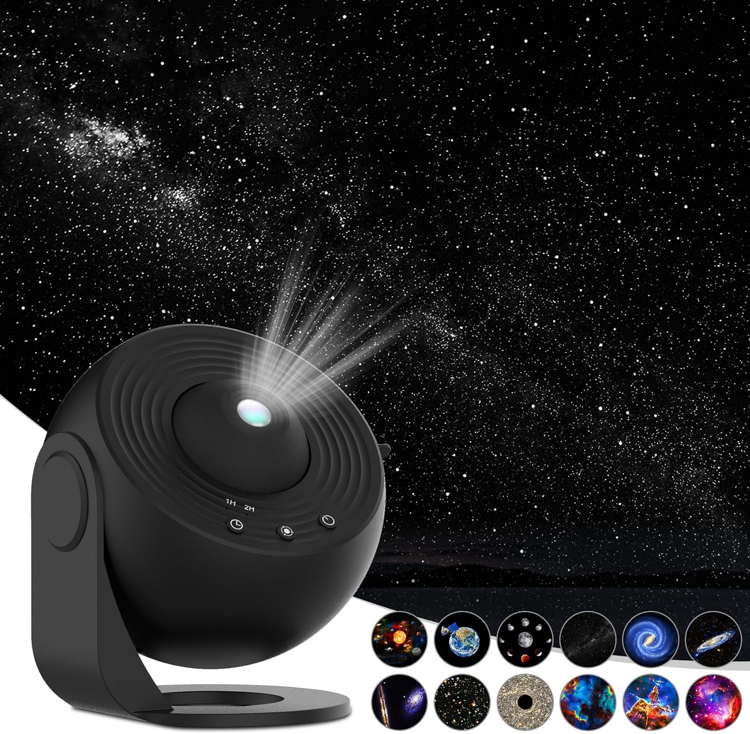 Syslux Galaxy Projector: 4K Image, 13 Discs