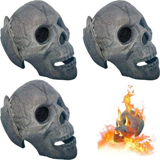 ANNSONG Fireproof Fire Pit Skull Set for Spooky Decor and Fun