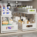 Under Sink Organizer 2-Tier Pull Out - Smooth Ball-Bearing Slides