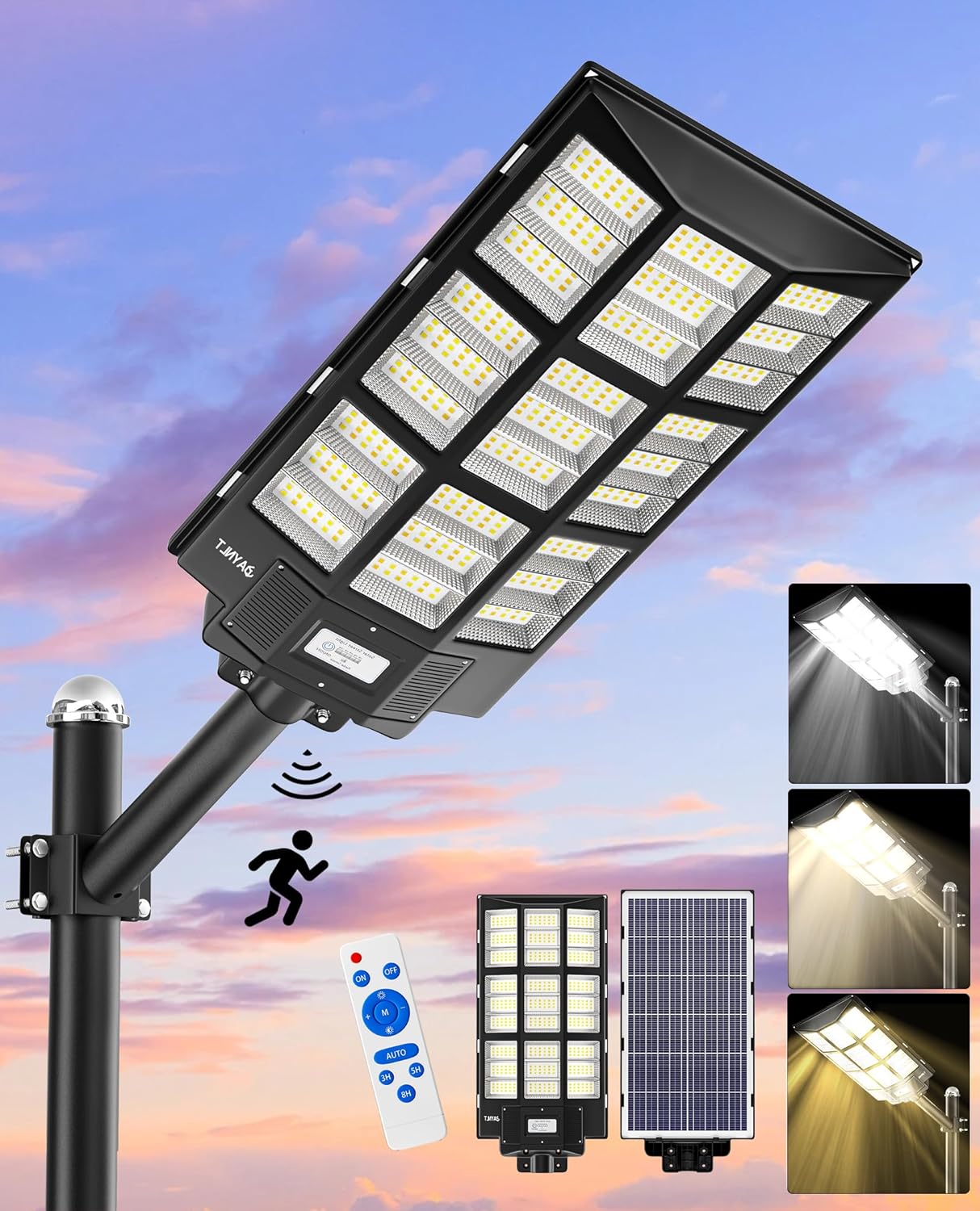 High Lumen Solar Street Lights for Parking Lots and Garages