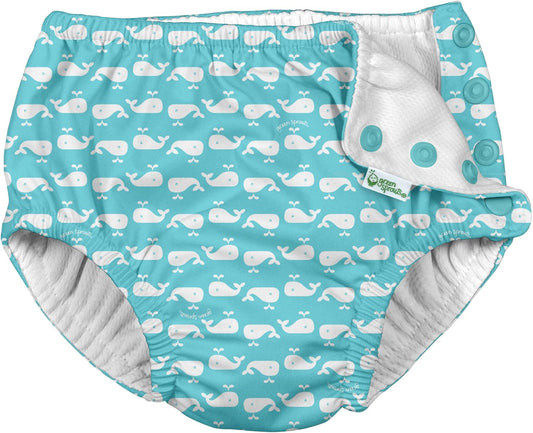 i Play Boys Aqua Whale Swim Diapers - Leakproof 6 Months