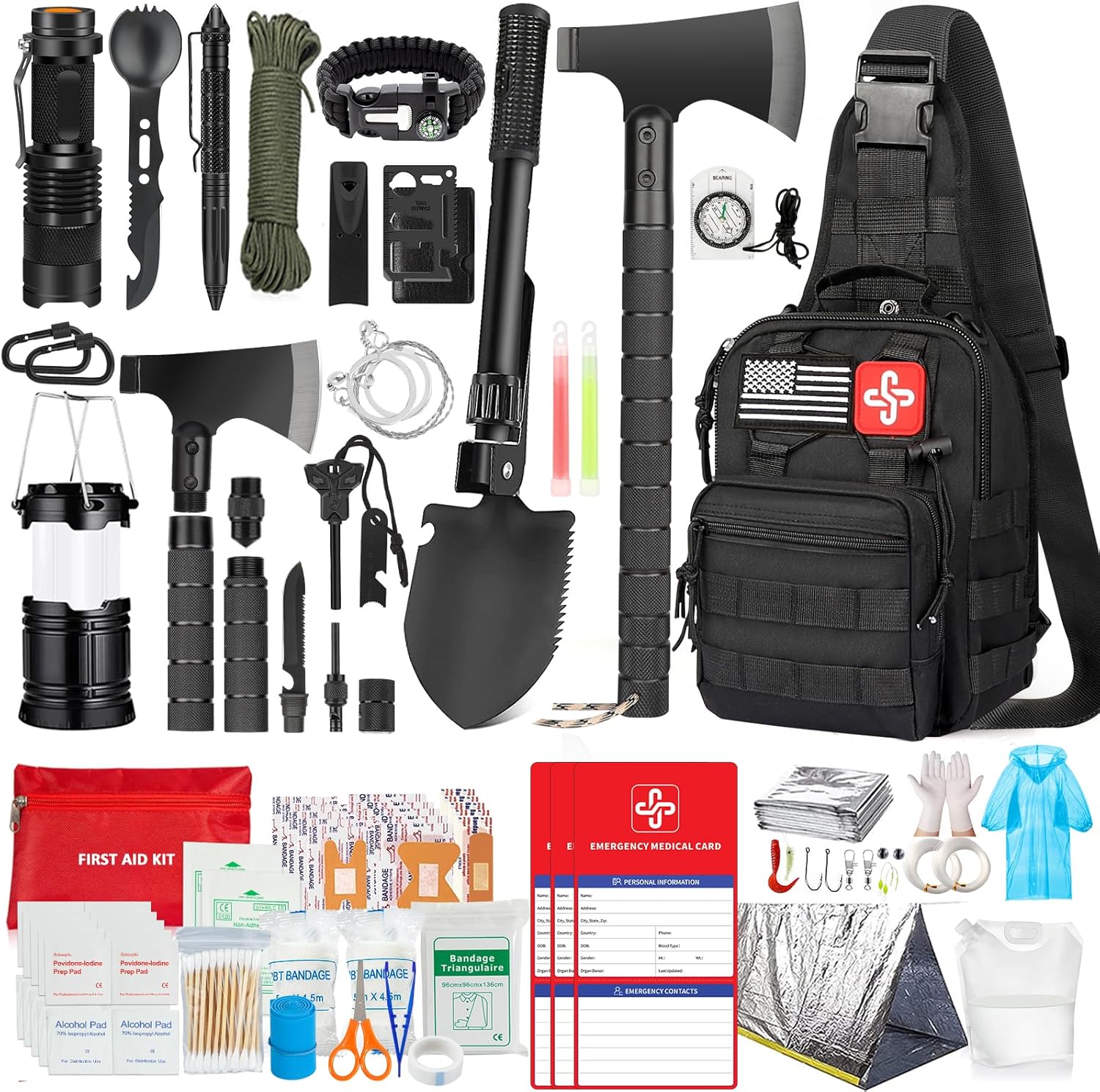 Ultimate 262Pcs Survival Kit - All-In-One Emergency Gear!