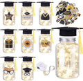 8 Pcs Graduation Jar Decorations with LED Lights - Class of 2025 Table