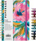 PAPERAGE Lined Spiral Journal Notebook (Painted Floral) - Medium 5.5