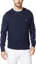 Nautica Men's Ribbed Sweater - Classic Cotton Knit Comfort