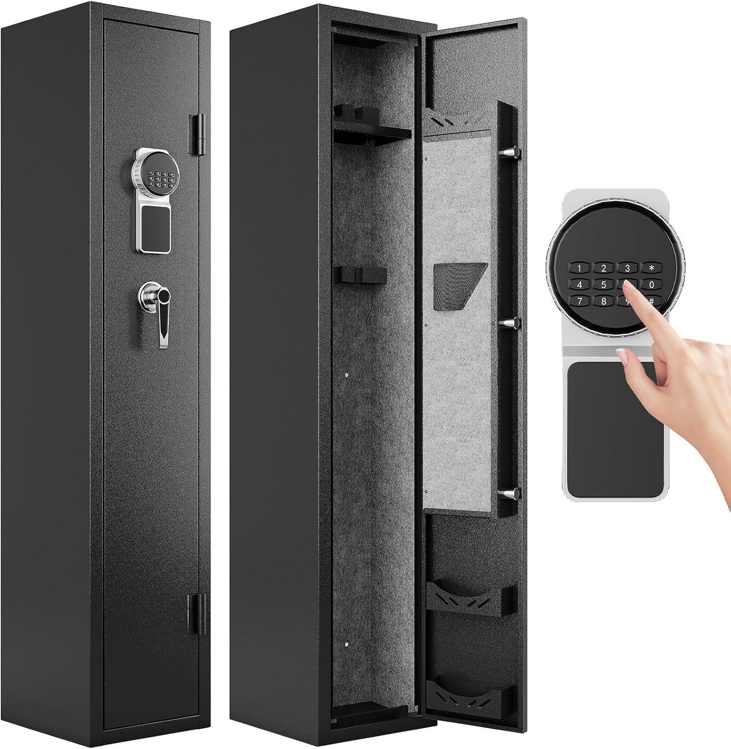 KAER Gun Safes with Full Access Door and Removable Shelf