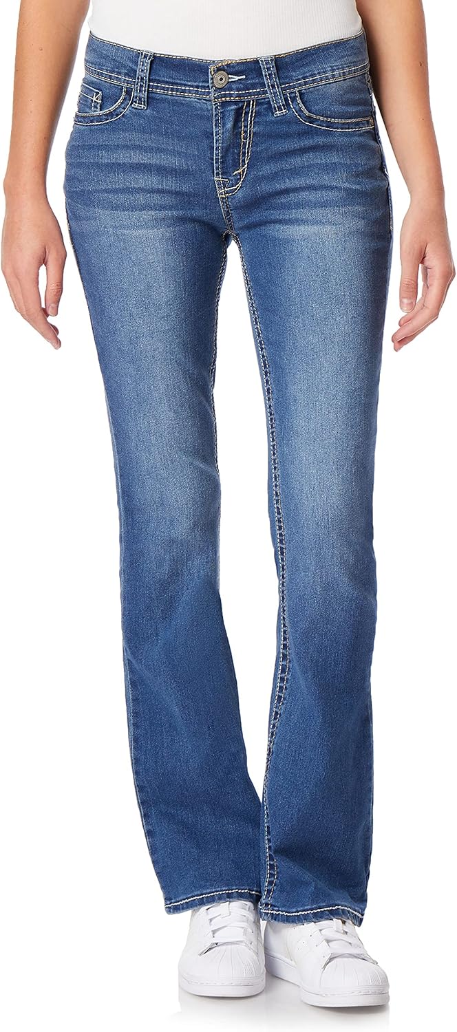 WallFlower Women's Legendary Bootcut Mid-Rise Jeans for All Sizes