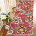 Beeiva Floral Washable Hallway Runner Rug 2x6 - Ultra Thin Non-Slip