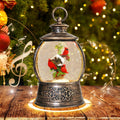 Christmas Cardinal Snow Globe Lantern with Musical Lights 12.5in