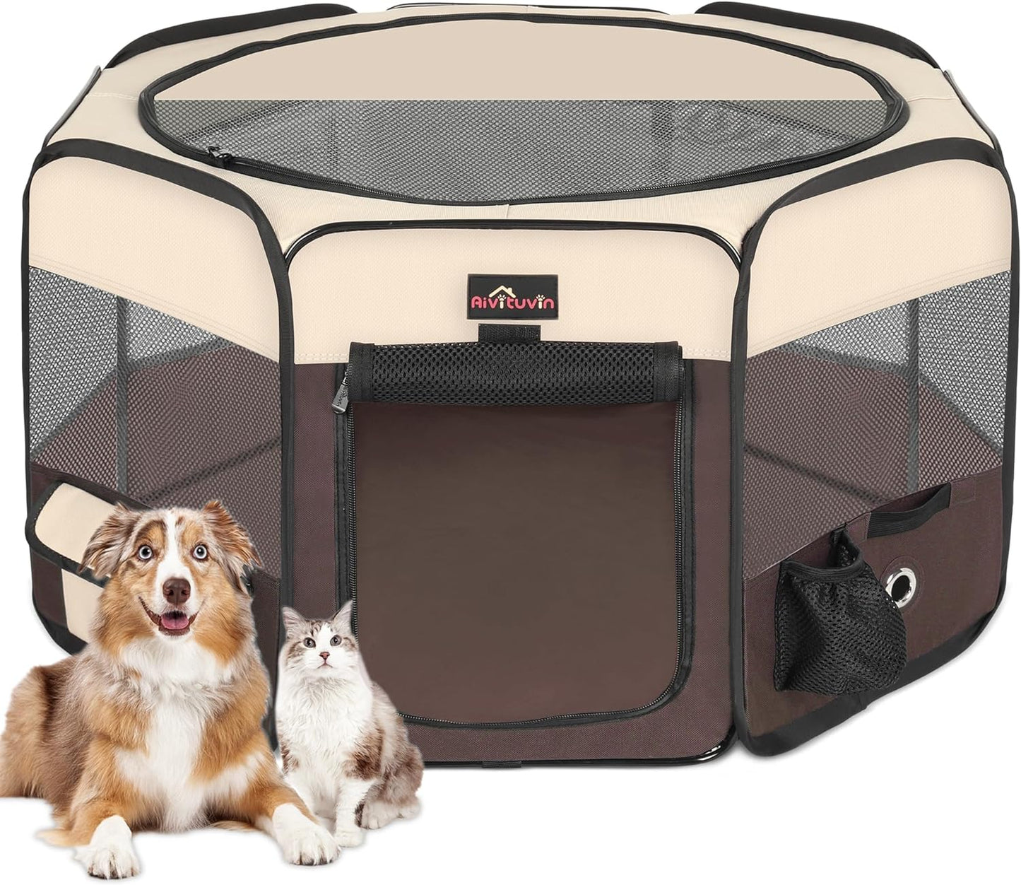 Aivituvin Dog Playpen: Portable Pet Play Pens for Travel