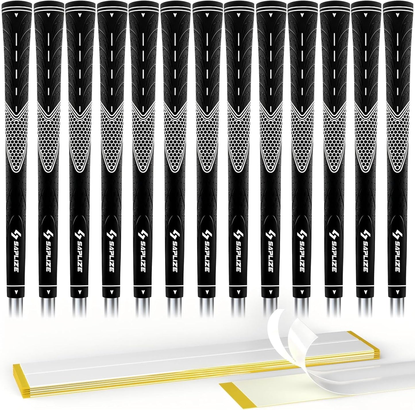 SAPLIZE Golf Grips Set - Anti-slip Rubber for Ultimate Control