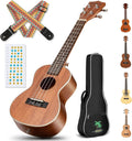 Concert Ukulele Kit 23 in Beginner Starter - Complete Entry Package