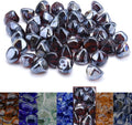 GasSaf 20-Pound 1 in Diamonds Fire Glass - Light Amber Luster