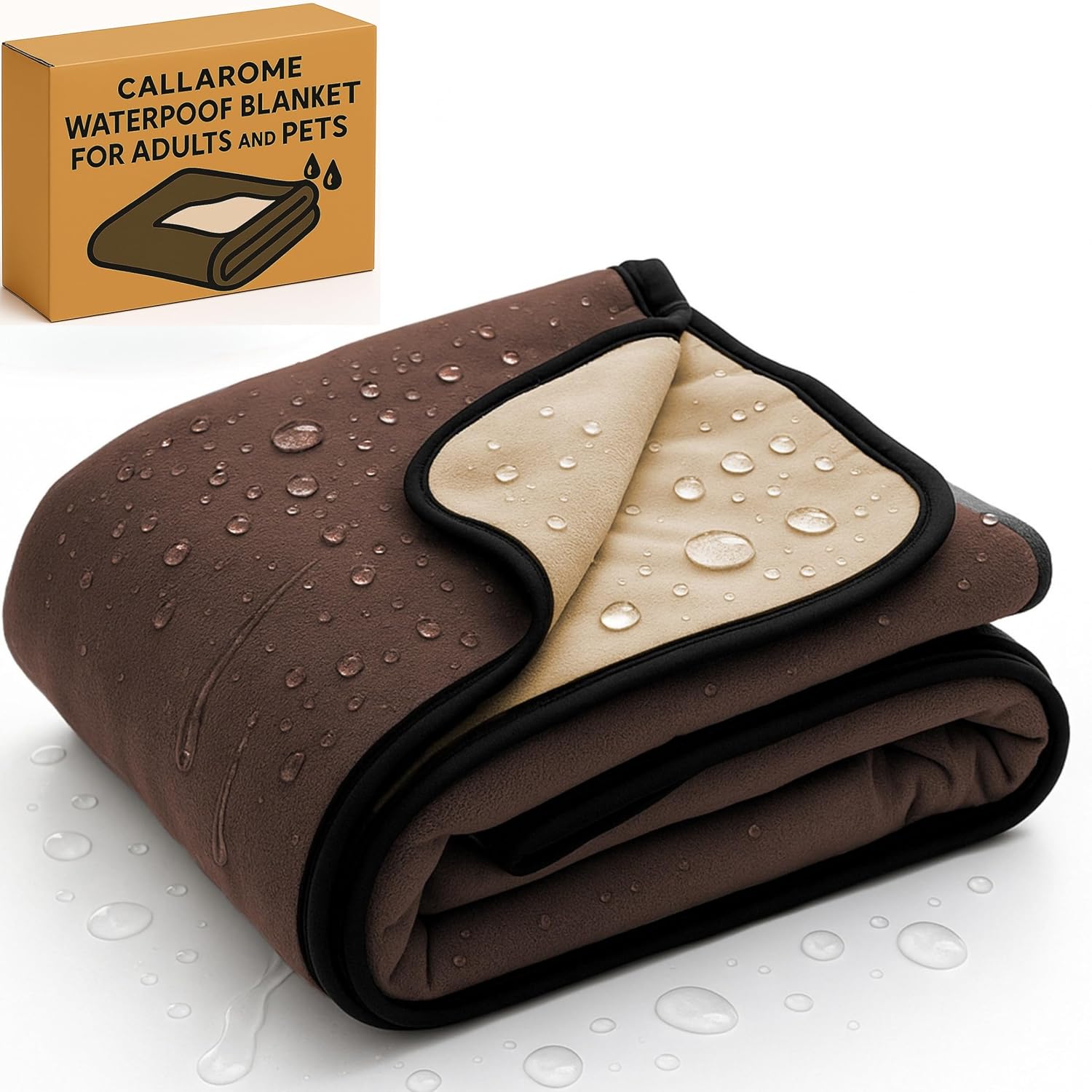 Waterproof Blanket Large Soft Cozy Throw for Pets and Adults