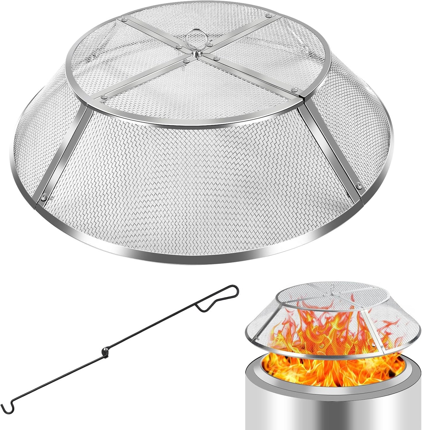 15 Inch Fire Pit Spark Screen for Solo Stove Ranger Accessories
