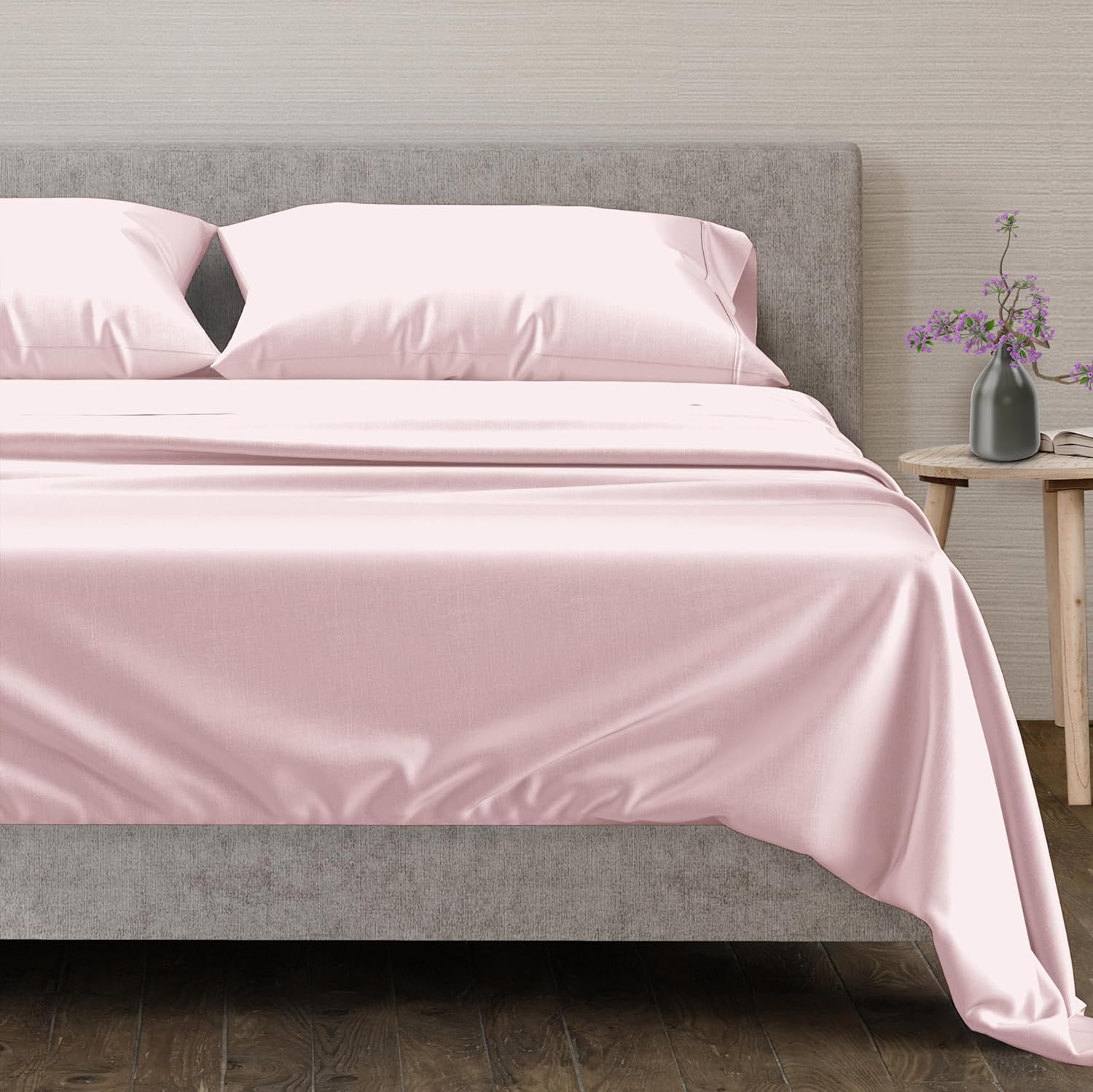 Luxurious 100% Egyptian Cotton Full Size Sheets Set - 4 PC