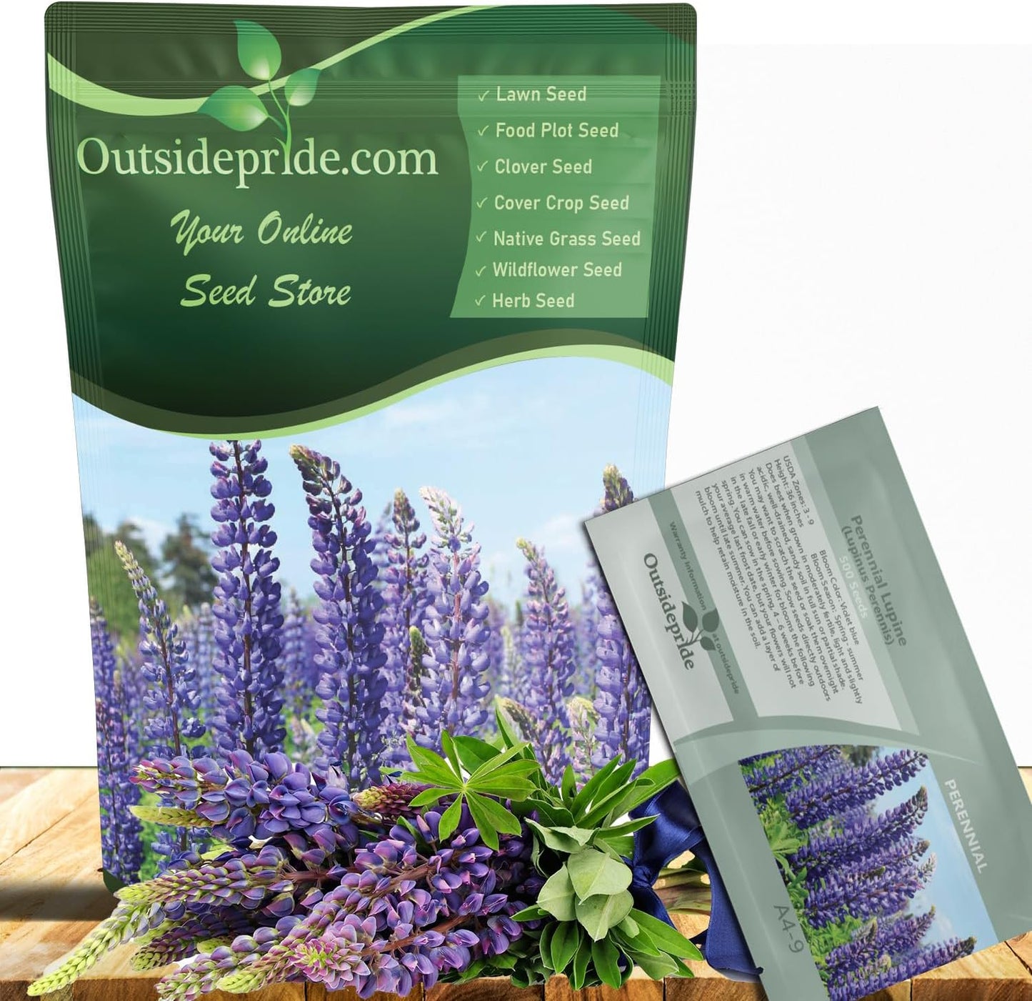 Wild Blue Perennial Lupine Seeds for Vibrant Garden Appeal