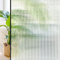 Window Privacy Film Reeded Glass Cling 29.5x78.7in - 3D Fluted Frosted