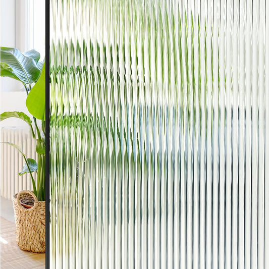 Windimiley Window Privacy Film for 3D Reeded Glass Effect