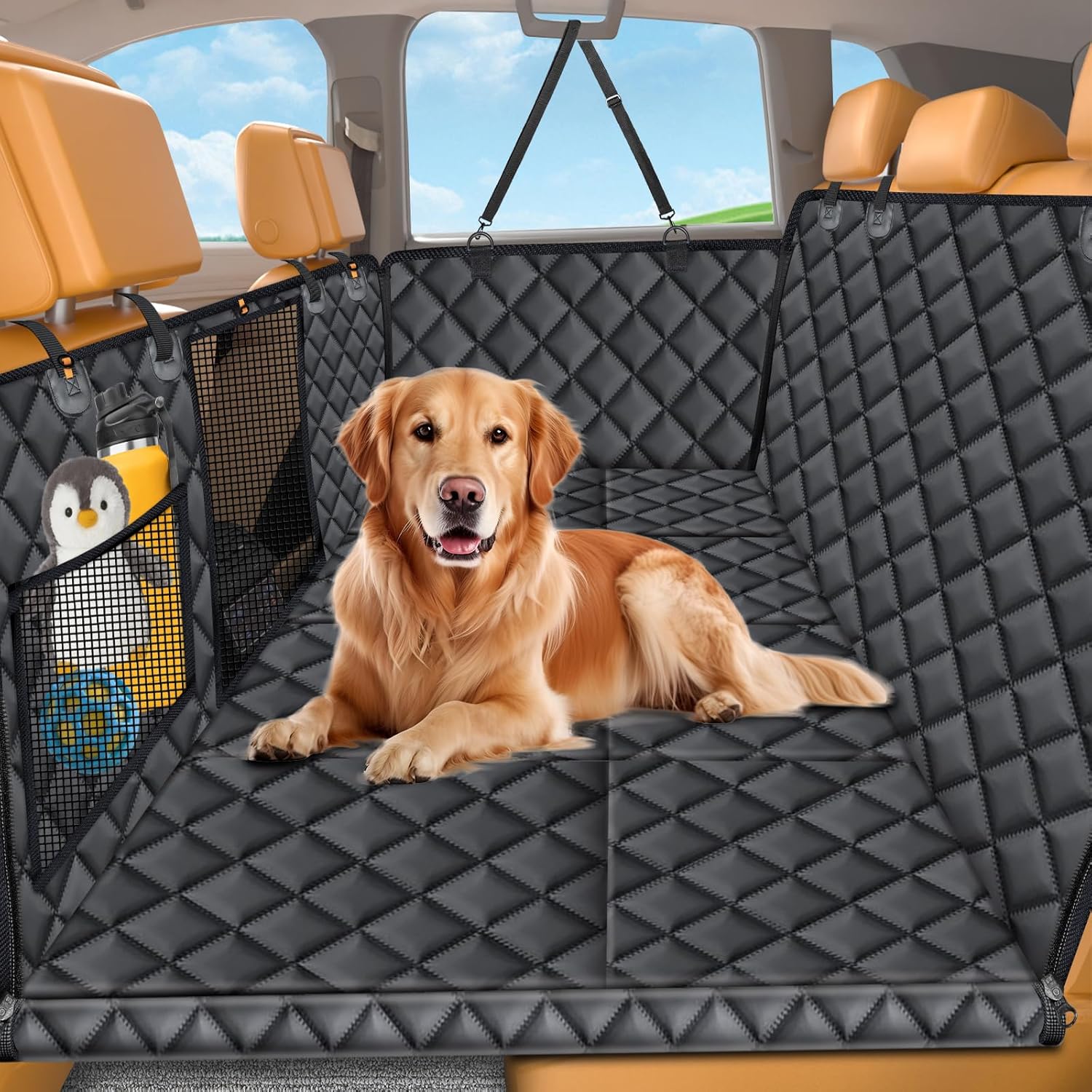 URPOWER Backseat Extender for Dogs - Ultimate Car Travel Solution