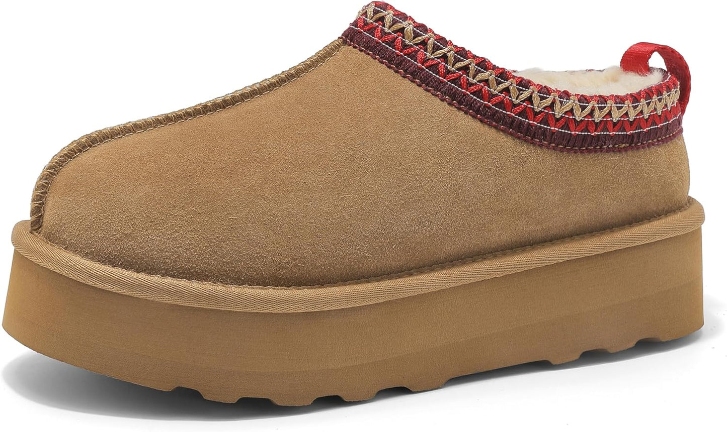 SMajong Women Platform Slippers for Cozy Winter Comfort