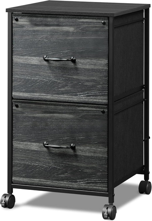 DEVAISE 2 Drawer Mobile File Cabinet for Home Office Storage