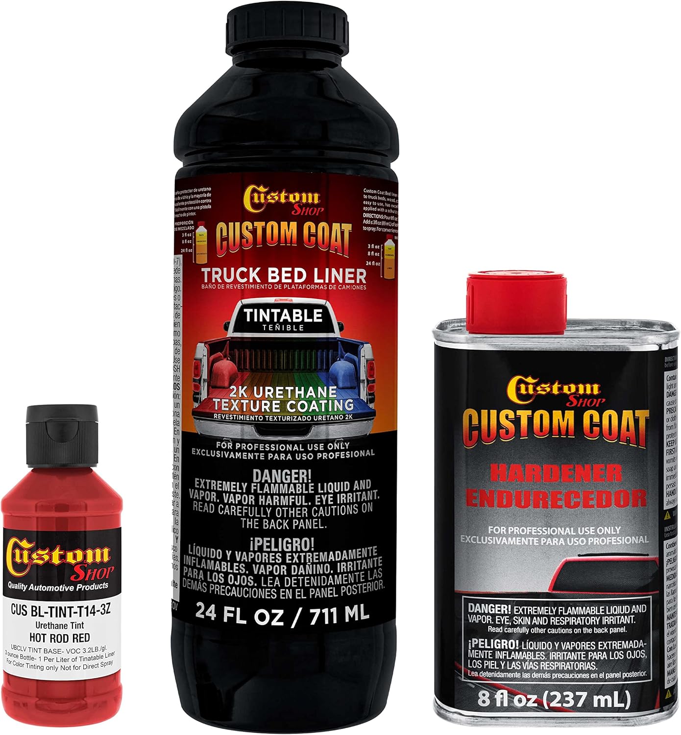 Custom Coat Hot Rod Red Truck Bed Liner Kit for Ultimate Protection