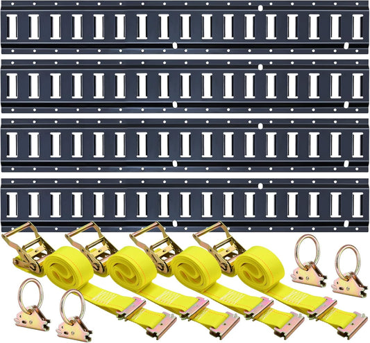 Trekassy E Track Rails Tie-Down Kit for Secure Cargo Transport