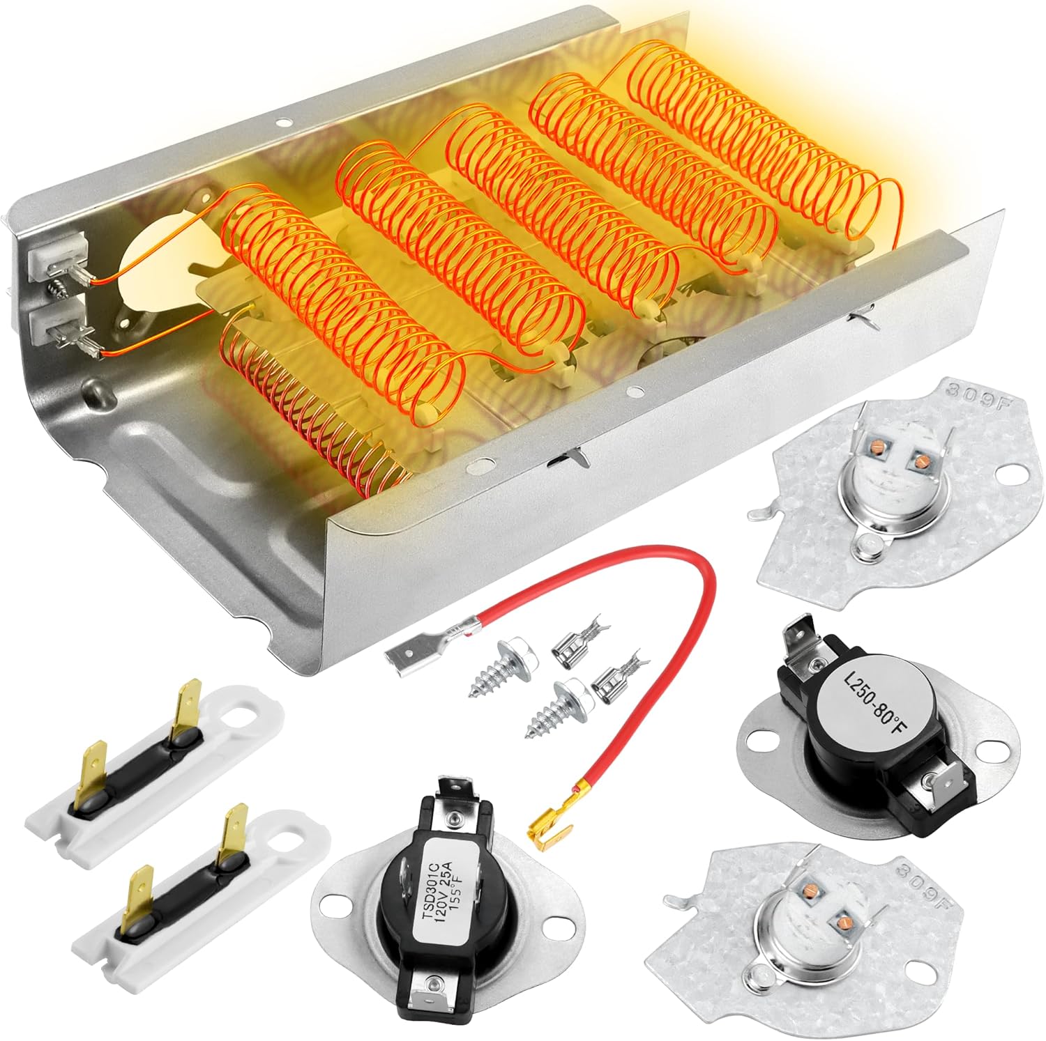 2025 Dryer Heating Element Kit for Maytag and Roper Models