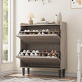 GarveeHome Shoe Cabinet with 2 Flip Drawers - Space-Saving Shoe