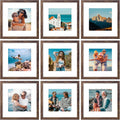 Vittanly 12x12 Picture Frames Set of 9 - Lightweight Wall Photo