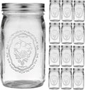 32 oz Wide Mouth Mason Jars - Perfect for Canning and Storage