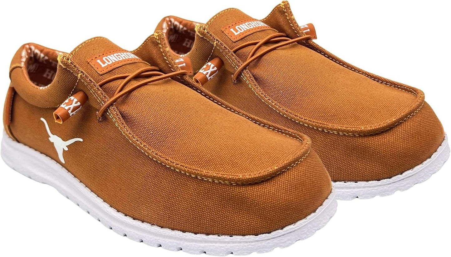 Vaccari Men's Nate NCAA Slip-On Canvas Loafers for Comfort
