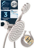 Dual Shower Head Combo 8in Rainfall & 3-Flow Handheld - Durable